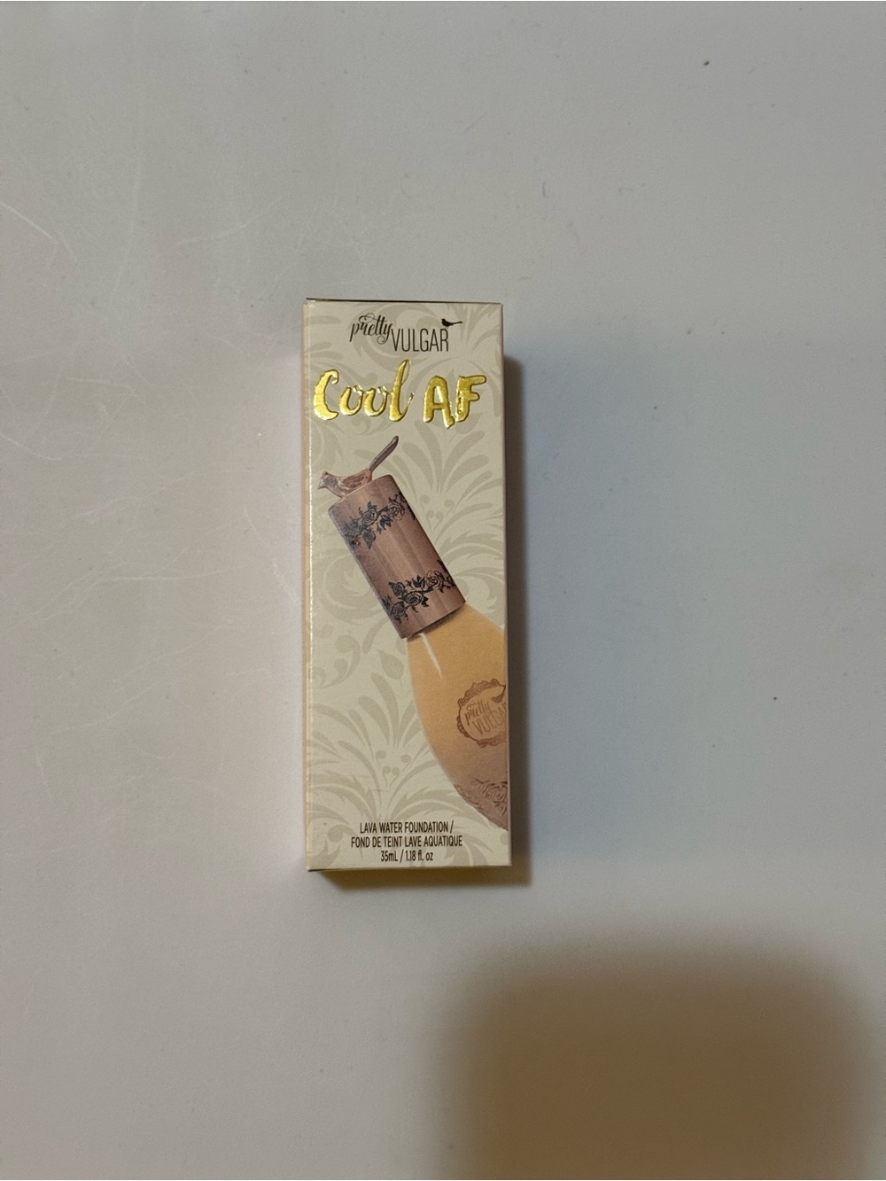 Pretty Vulgar Cool AF Foundation – Beige/Tan Packaging